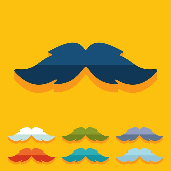 Mustache icon — Stock Vector