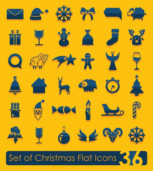 Set of Christmas icons — Stock Vector