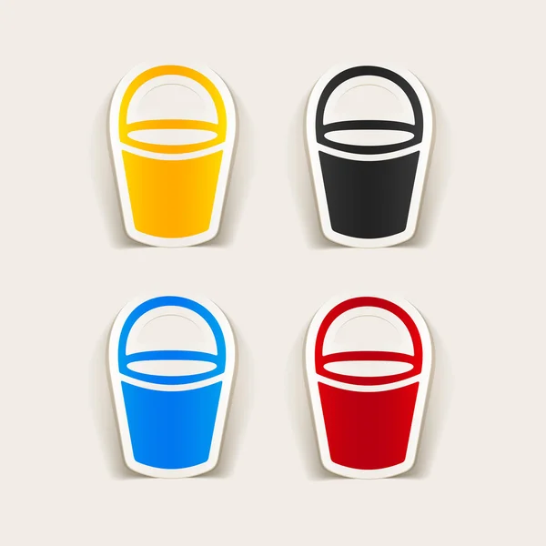 Bucket icon — Stock Vector