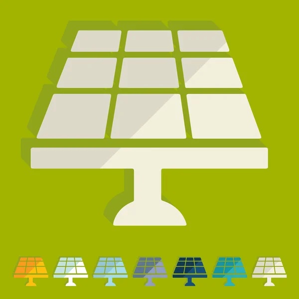 Solar batterijpictogram — Stockvector