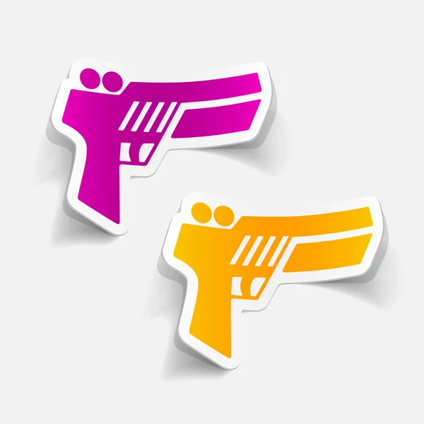 Pistola icono del juego — Vector de stock