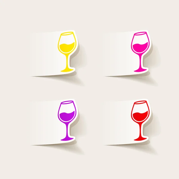 Icono de copa de vino — Vector de stock