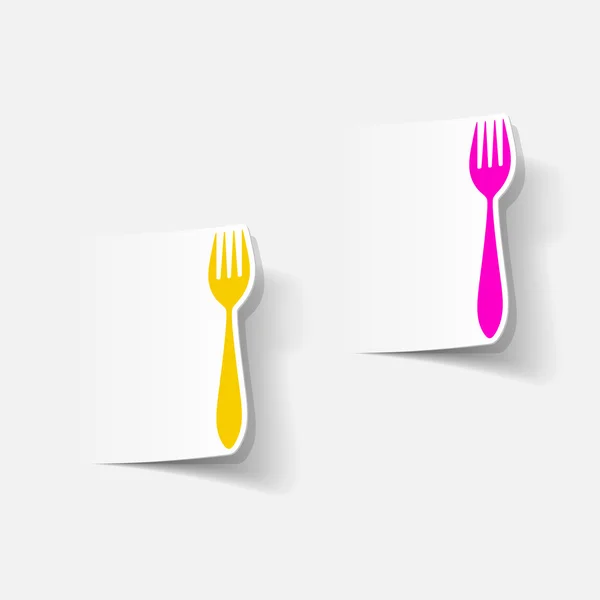 Fork icon — Stock Vector