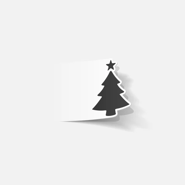 Christmas tree icon — Stock Vector