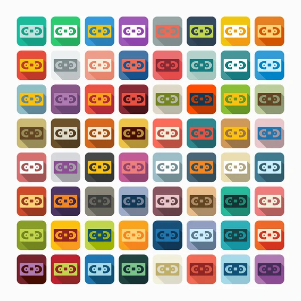 Icono de cintas de vídeo — Vector de stock
