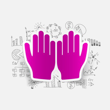 İş formülleri ile dua simgesi