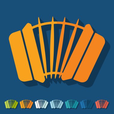Accordion icons clipart