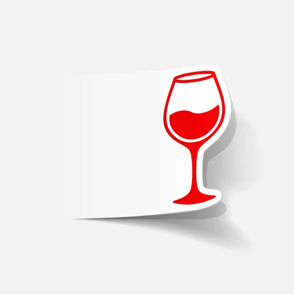 Icono de copa de vino — Vector de stock