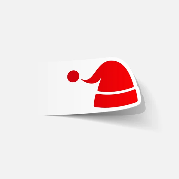 Icône chapeau Santa — Image vectorielle