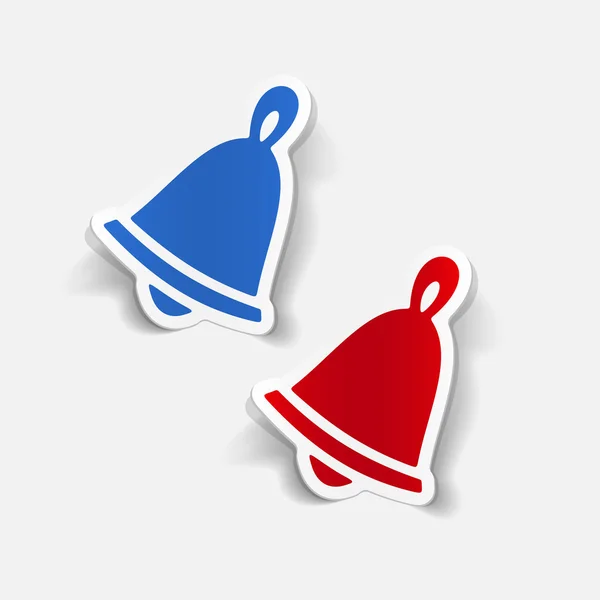 Christmas bell icon — Stock Vector