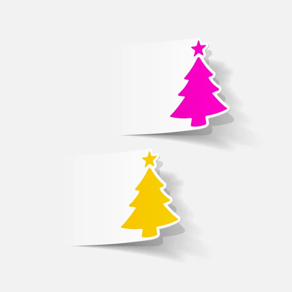 Christmas tree icon — Stock Vector