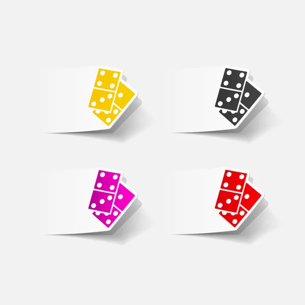 Ícone de dominó —  Vetores de Stock
