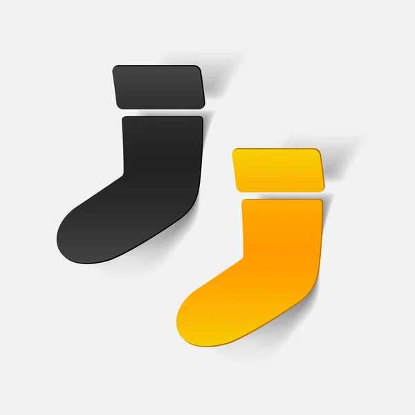 Christmas sock icon — Stock Vector