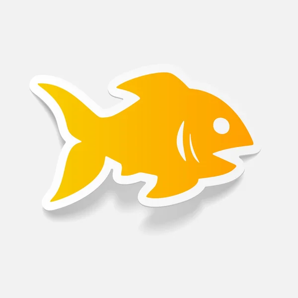 Icône de poisson — Image vectorielle