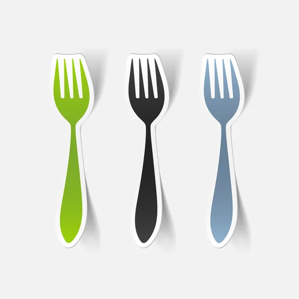 Fork icon — Stock Vector