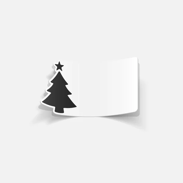 Christmas tree icon — Stock Vector