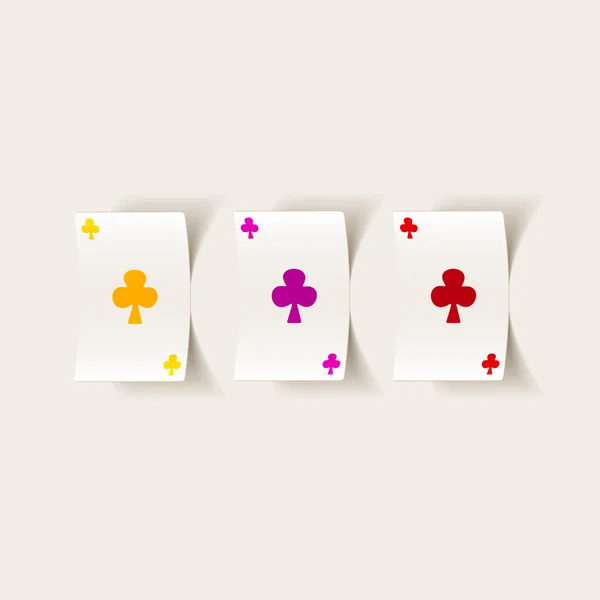 Jugar icono de la tarjeta — Vector de stock