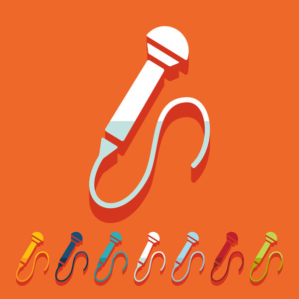 Icono del micrófono — Vector de stock