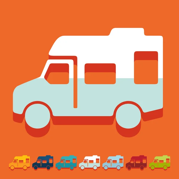 Motorhome icon — Stock Vector