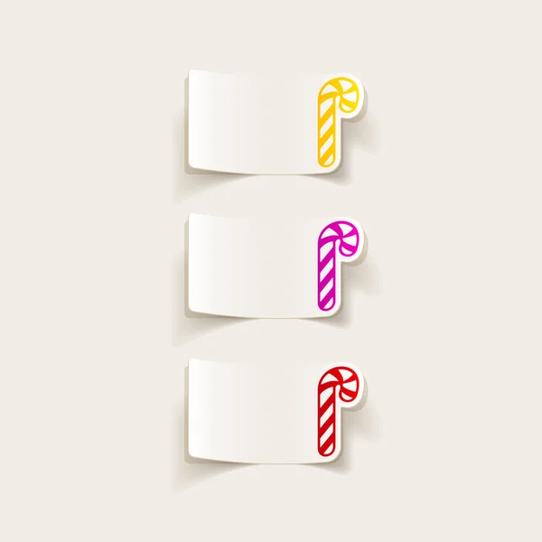 Candy cane icon — Stock Vector