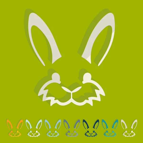 Easter rabbit icon — Stock Vector