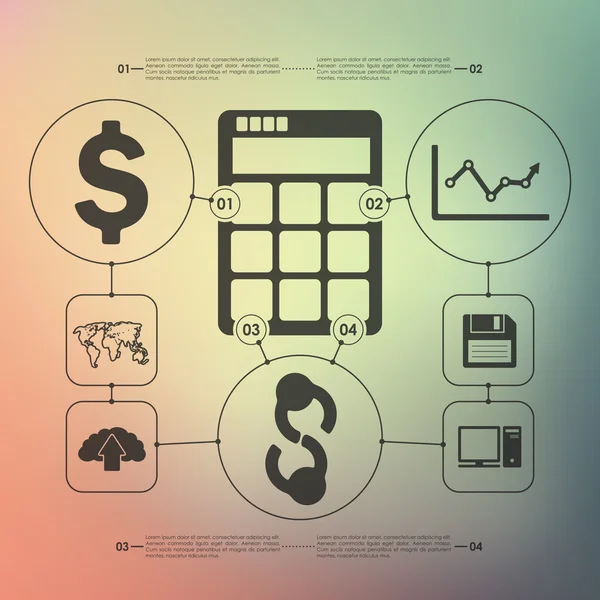 Företagsinformationsgrafik — Stock vektor