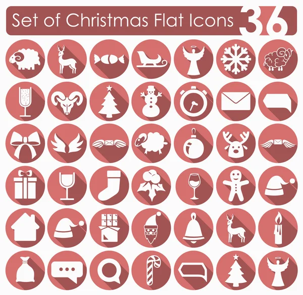 Christmas icons — Stock Vector