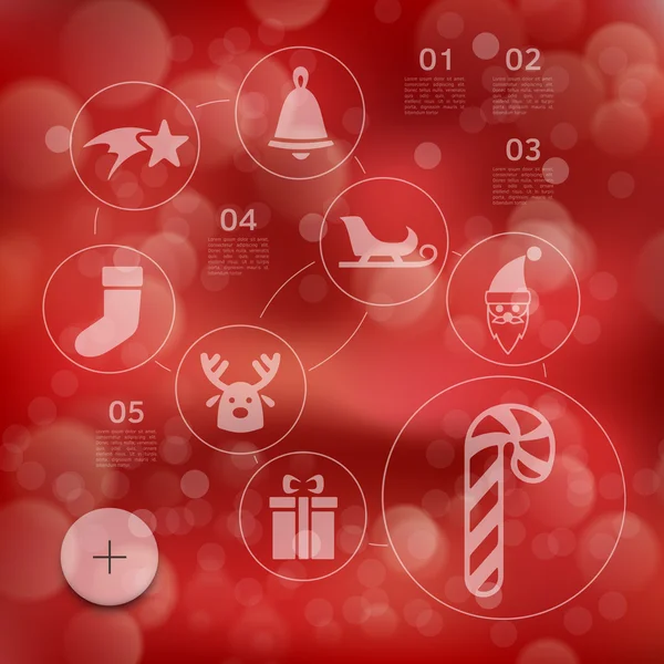 Vánoční infographic — Stockový vektor