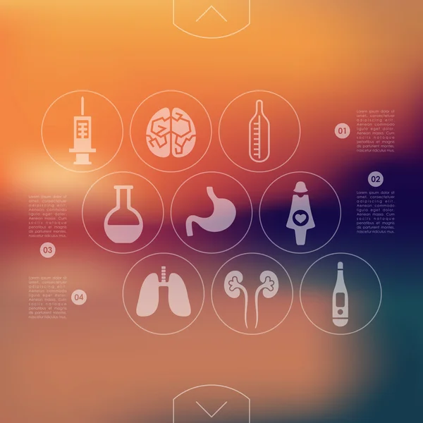 Infographie médicale — Image vectorielle