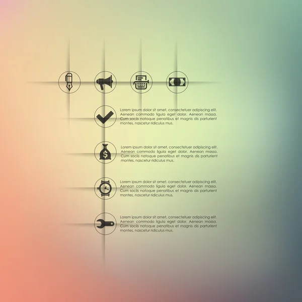 Infográfico de negócios — Vetor de Stock