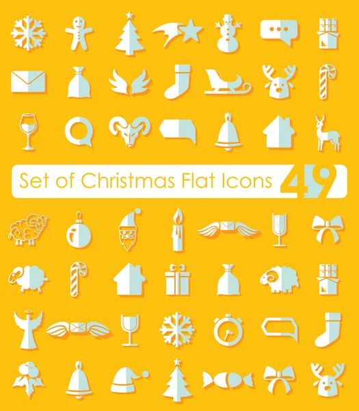 Iconos de Navidad — Vector de stock