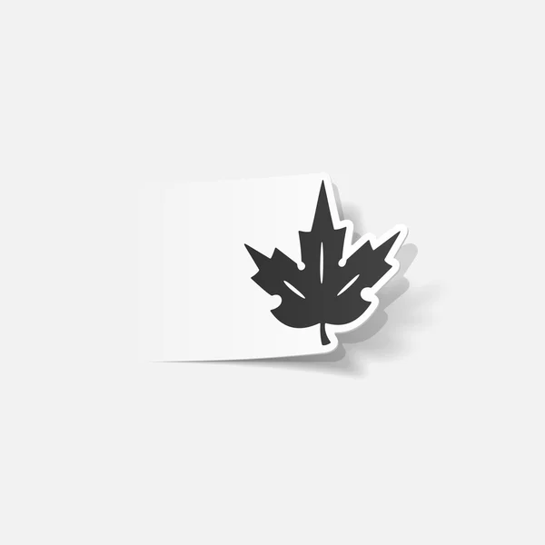 Icono de hoja — Vector de stock