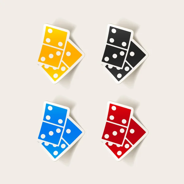 Icono de dominó — Vector de stock