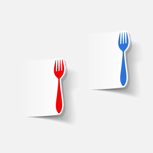 Fork icon — Stock Vector