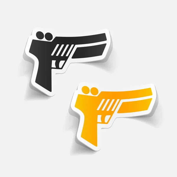 Pistola icona del gioco — Vettoriale Stock