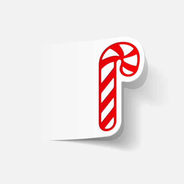 Candy cane icon — Stock Vector