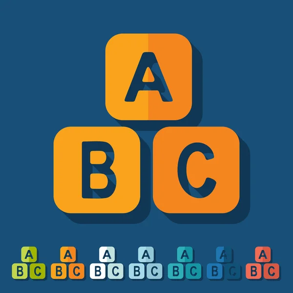 Speelgoed kubus pictogram — Stockvector