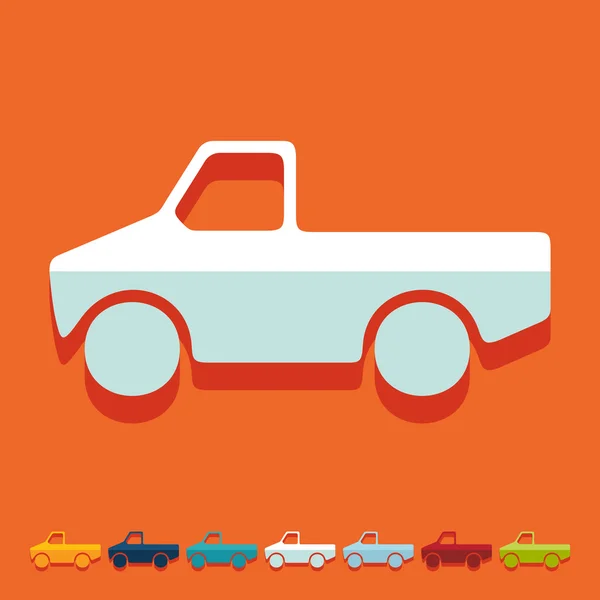 Bilen pickup ikonen — Stock vektor