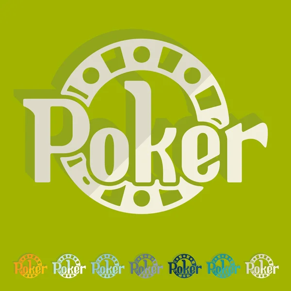 Icône de poker — Image vectorielle