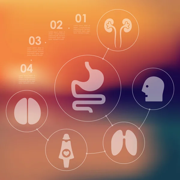 Medycyna infographic — Wektor stockowy