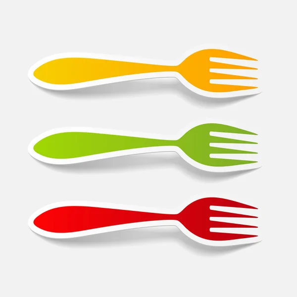 Fork icon — Stock Vector