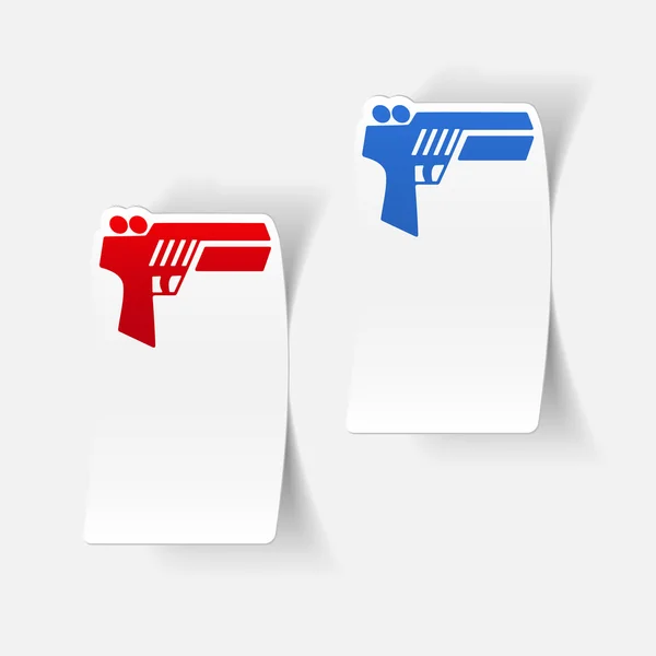 Pistola icono del juego — Vector de stock