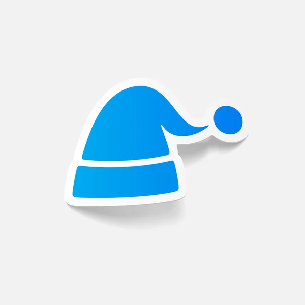 Santa sombrero icono — Vector de stock