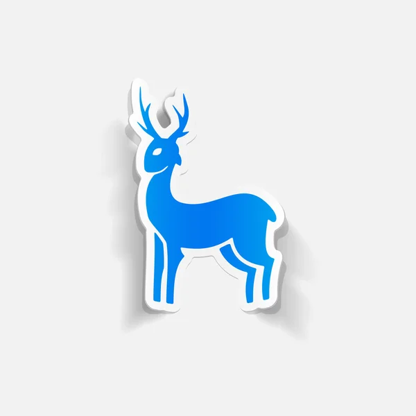 Icône de cerf — Image vectorielle