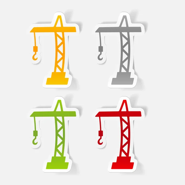 Hoisting crane icon — Stock Vector