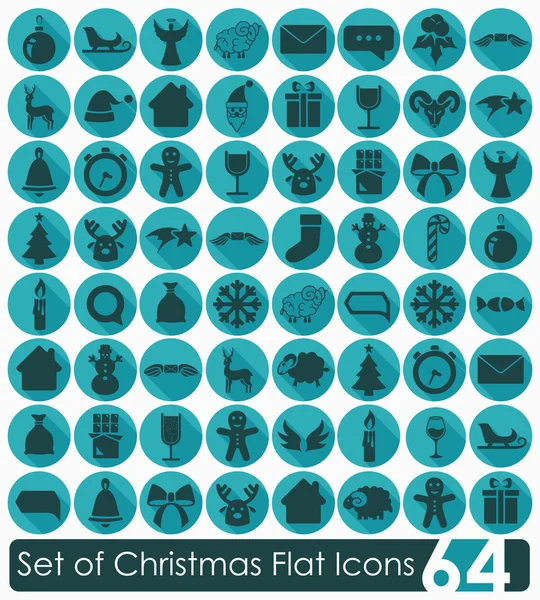 Set of Christmas icons — Stock Vector