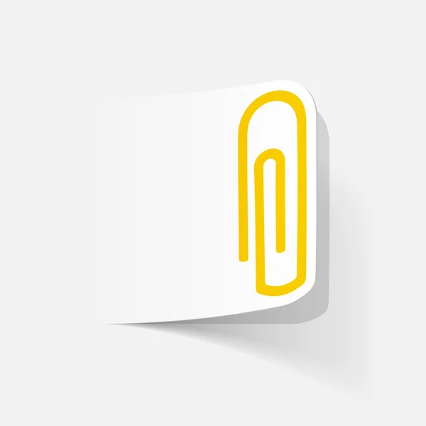 Paperclip pictogram — Stockvector