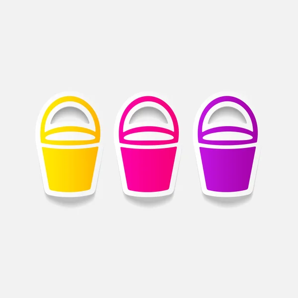 Bucket icon — Stock Vector