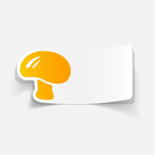 Mushroom pictogram — Stockvector