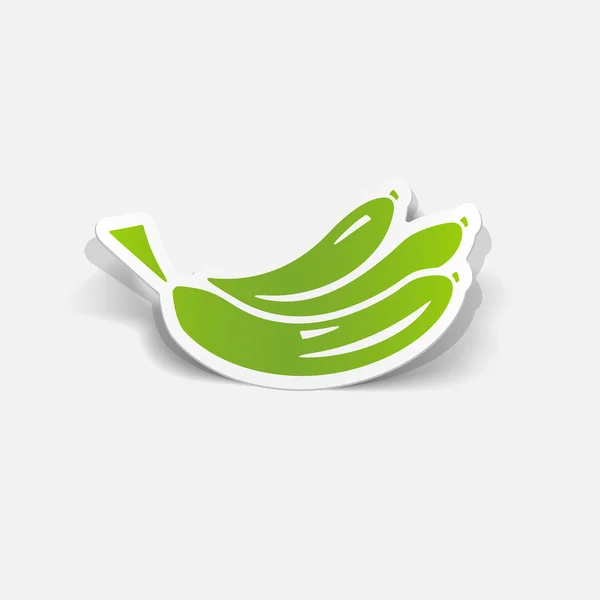 Ikon banana - Stok Vektor